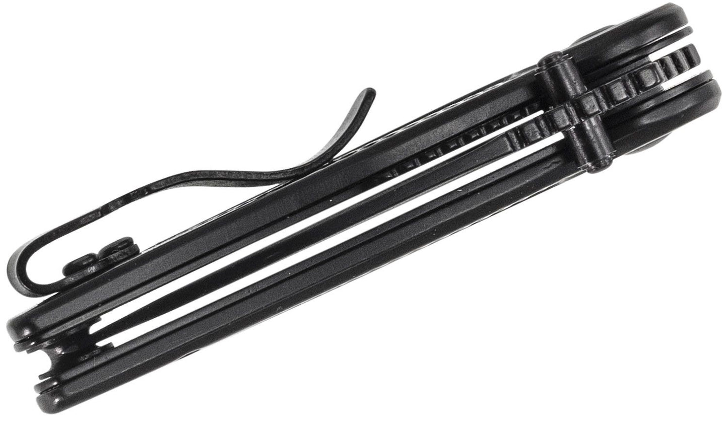 Kershaw 1313BLK Spoke Assisted Flipper Knife 2" Black Plain Blade, Stainless Steel Handles, Liner Lock
