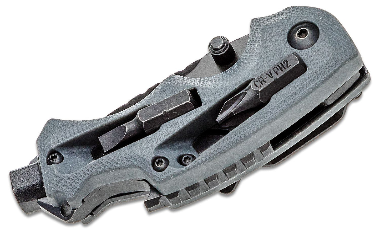 Kershaw KS8720 Shuffle II DIY Multi-Function Folding Knife 2.4" Black Drop Point Blade, GFN Handles