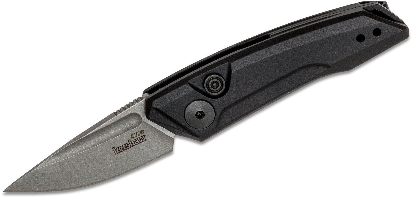 Kershaw 7250 Launch 9 AUTO Folding Knife 1.8" Working Finish CPM-154 Drop Point Blade, Black Anodized Aluminum Handles