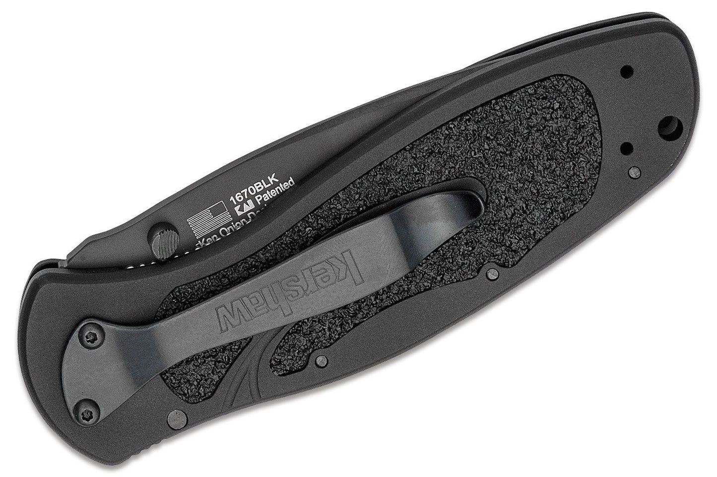 Kershaw 1670BLK Blur A/O Folding Knife 3-3/8" Black 14C28N Blade, BLACK USA NIB