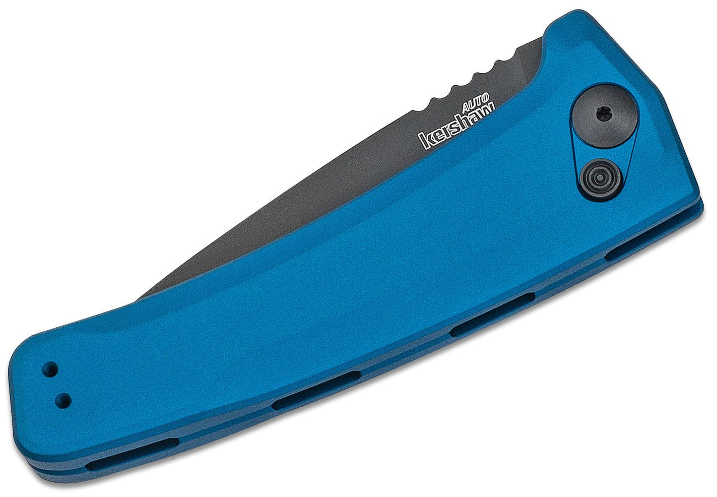 Kershaw 7300BLU Launch 3 AUTO Folder 3.4" Blue CPM-154 Plain Blade, Aluminum Handles