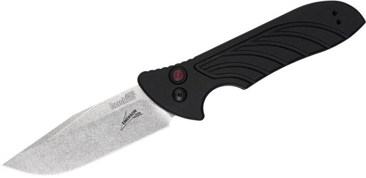 Kershaw 7600 Launch 5 AUTO Folding Knife 3.4" CPM-154 Stonewashed Blade, Aluminum Handles, Emerson Design