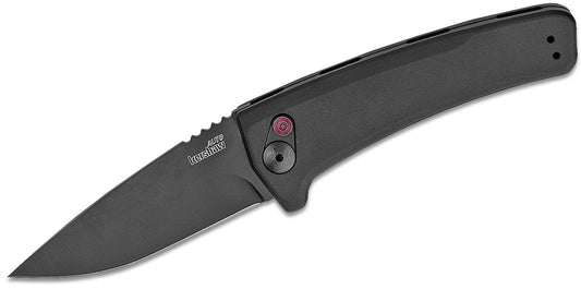 Kershaw 7300BLK Launch 3 AUTO Folder 3.4" Black CPM-154 Plain Blade, Aluminum Handles