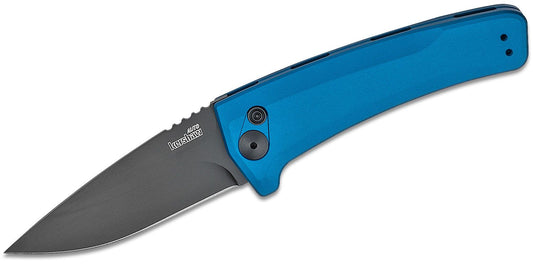 Kershaw 7300BLU Launch 3 AUTO Folder 3.4" Blue CPM-154 Plain Blade, Aluminum Handles