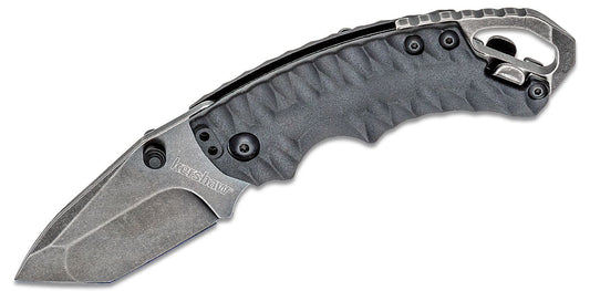 Kershaw 8750BLKBW Shuffle II Multi- Function Folding Knife 2.25" Blackwash Plain Blade, Glass-Filled Nylon Handles - 8750TBLKBW