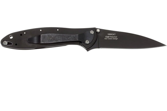 Kershaw 1660 Leek, Black 3”, Ken Orion USA