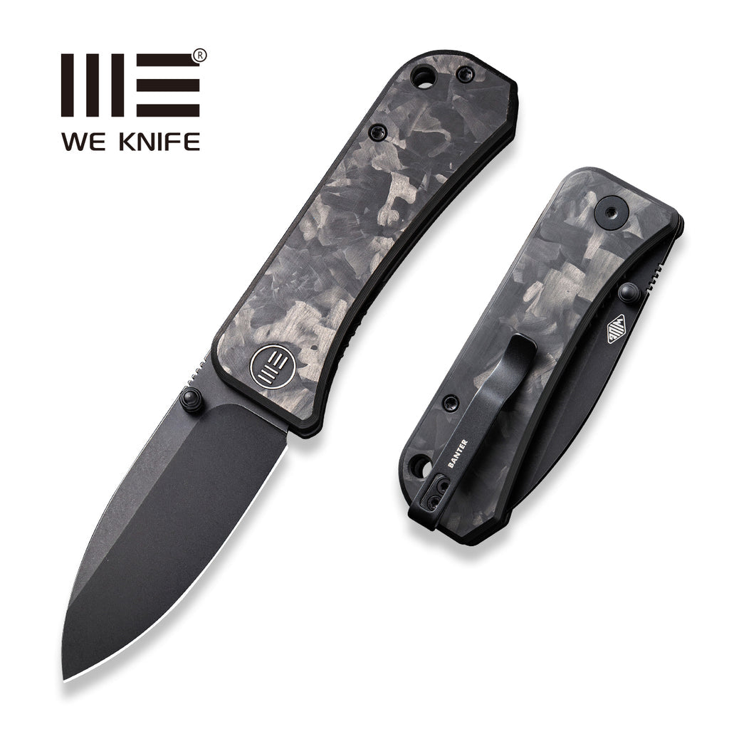 WEKNIFE Banter Thumb Stud Knife Carbon Fiber Handle (2.9" CPM S35VN Blade) 2004H