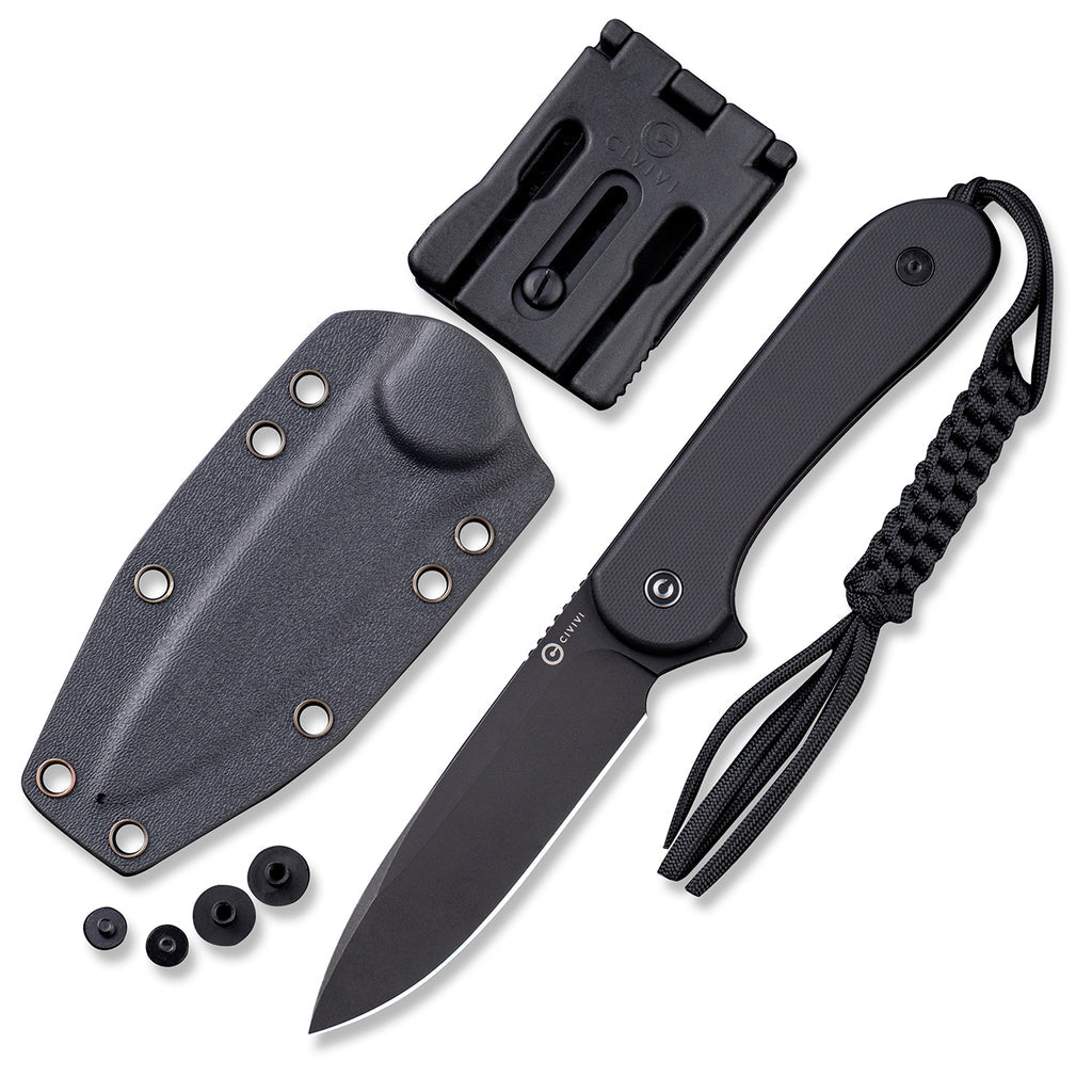 CIVIVI Elementum Fixed Blade Knife G10 Handle (3.98" D2 Blade) - C2105A