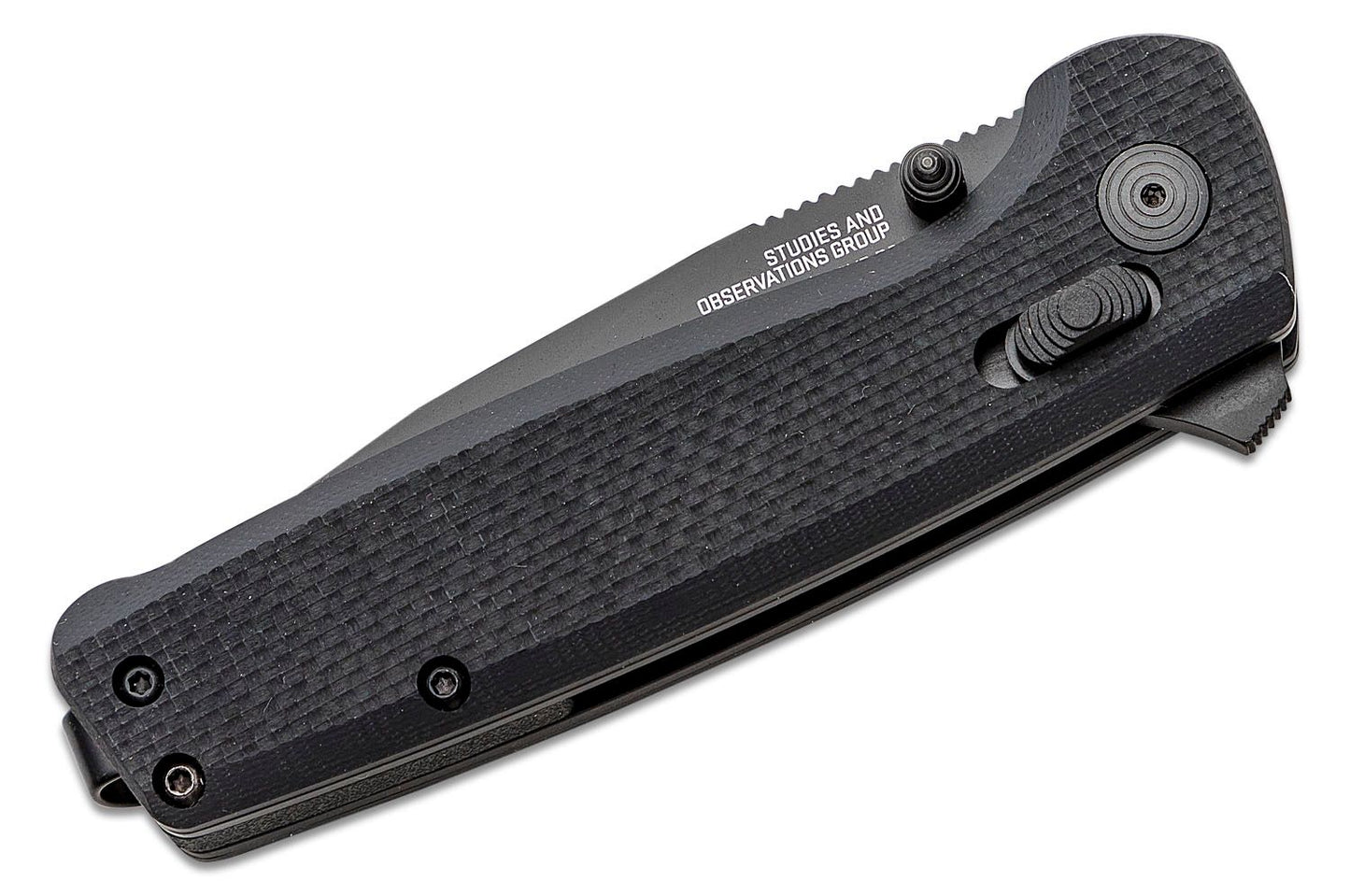 SOG Terminus XR Flipper Knife 2.95" Black Point Blade, Black G10 Handles - XR Lock - TM1027-BX