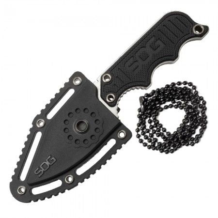 SOG Instinct Mini Neck Knife 1.9" Satin Plain Blade, G10 Handles - NB1002-CP