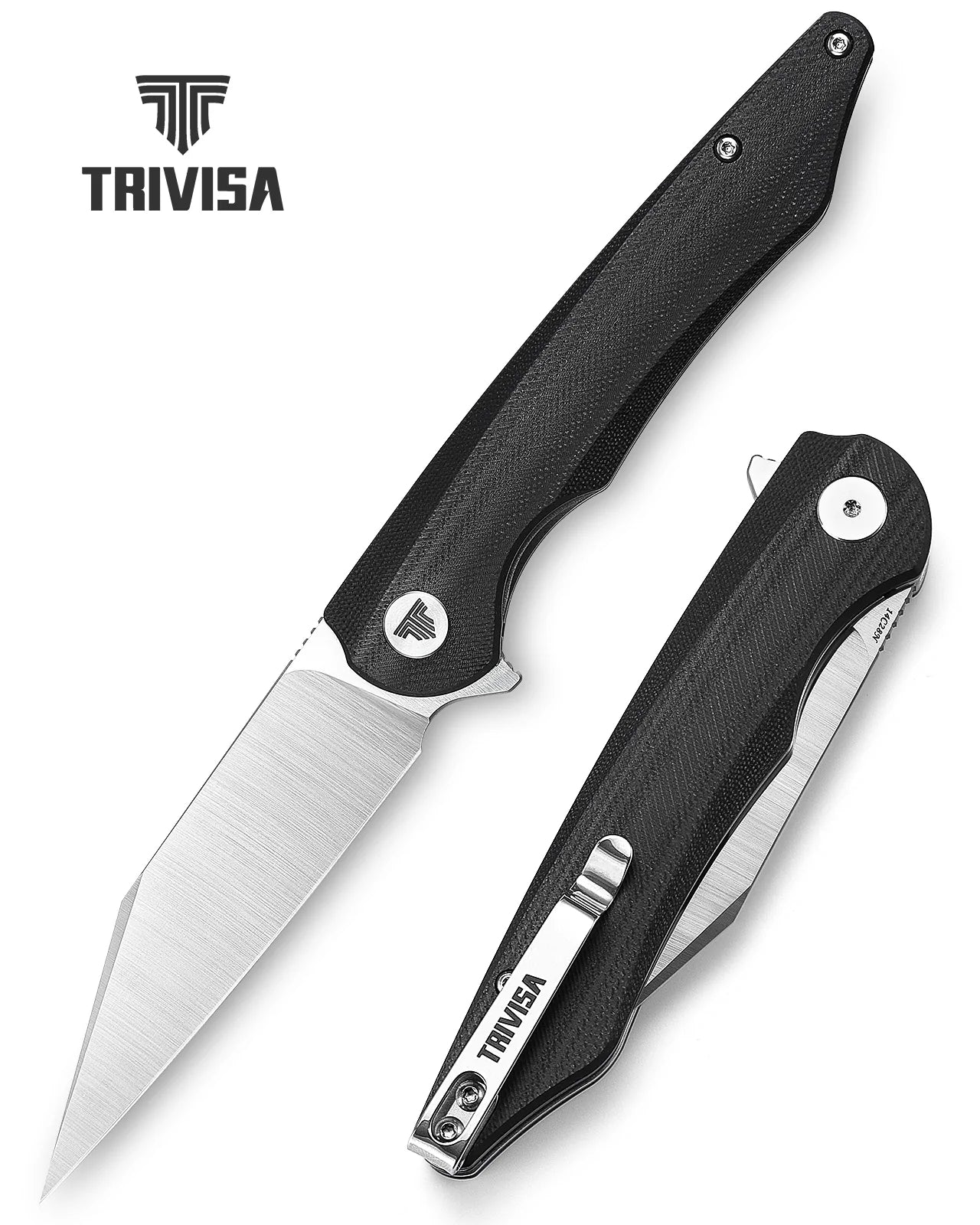 TRIVISA Lynx-03 Liner Lock,3.66" 14C28N Steel,G10 Handle