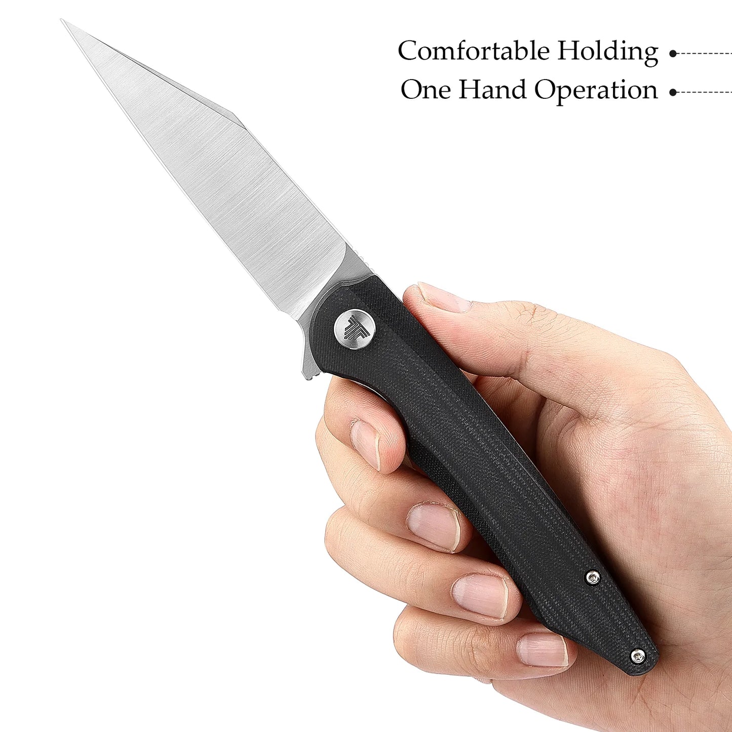 TRIVISA Lynx-03 Liner Lock,3.66" 14C28N Steel,G10 Handle