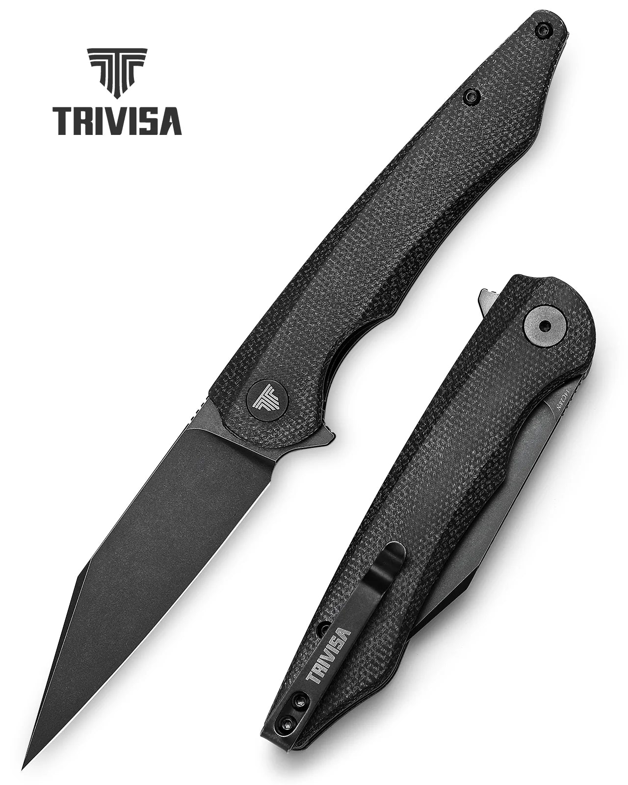 Trivisa Lynx-04 Liner Lock,3.66" 14C28N Steel,Micarta Handle