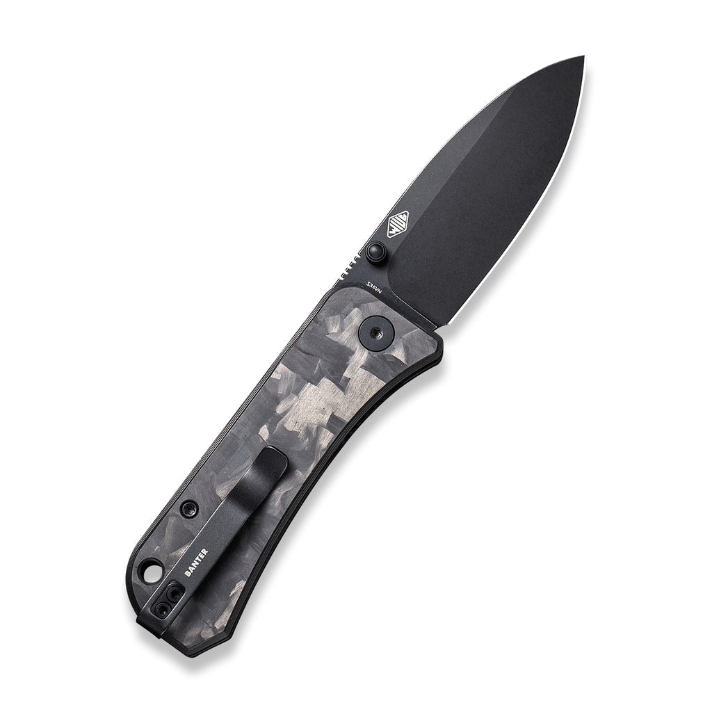 WEKNIFE Banter Thumb Stud Knife Carbon Fiber Handle (2.9" CPM S35VN Blade) 2004H