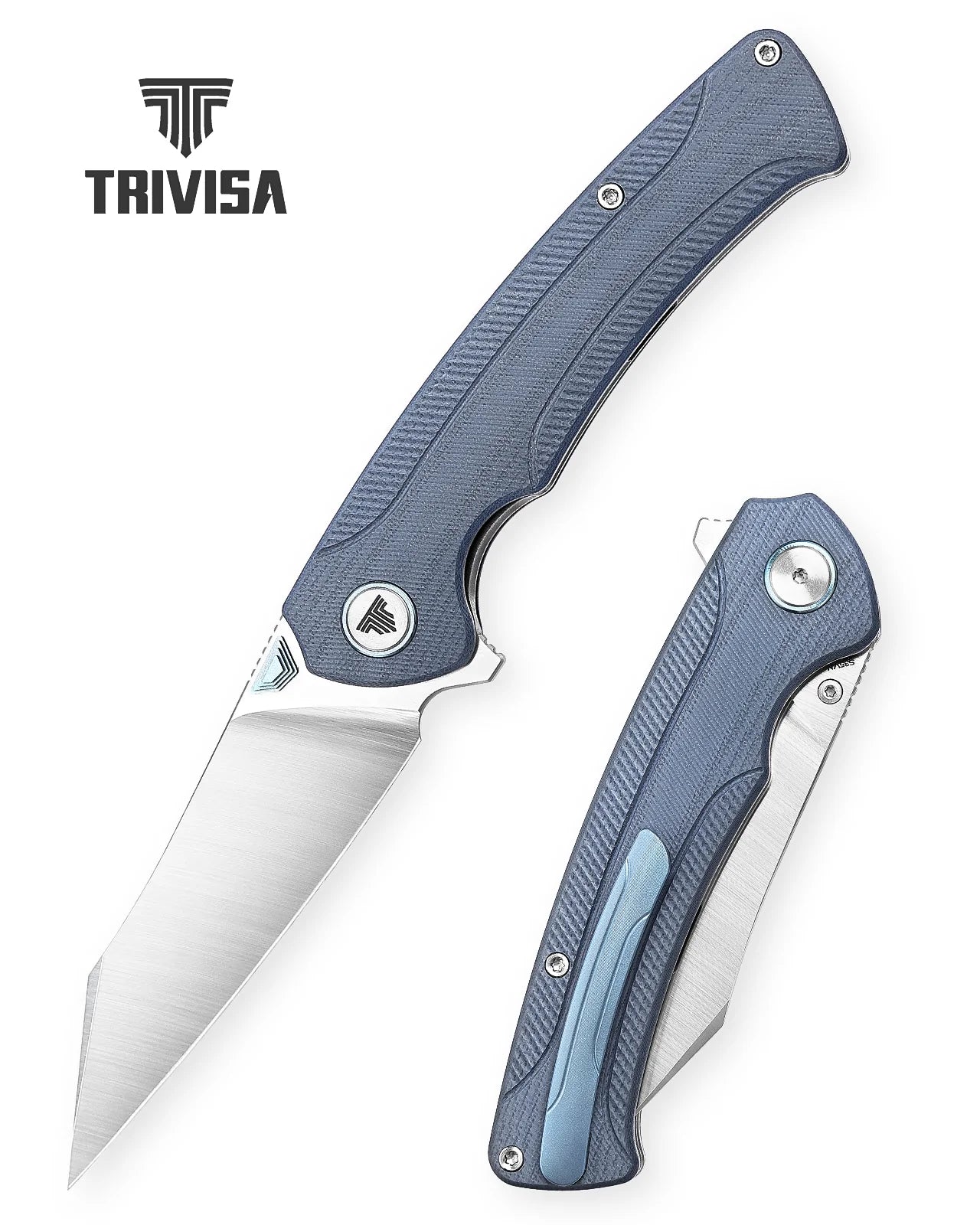 Trivisa Lynx-03G Thumb Stud,3.66" S35VN Steel,G10 Handle