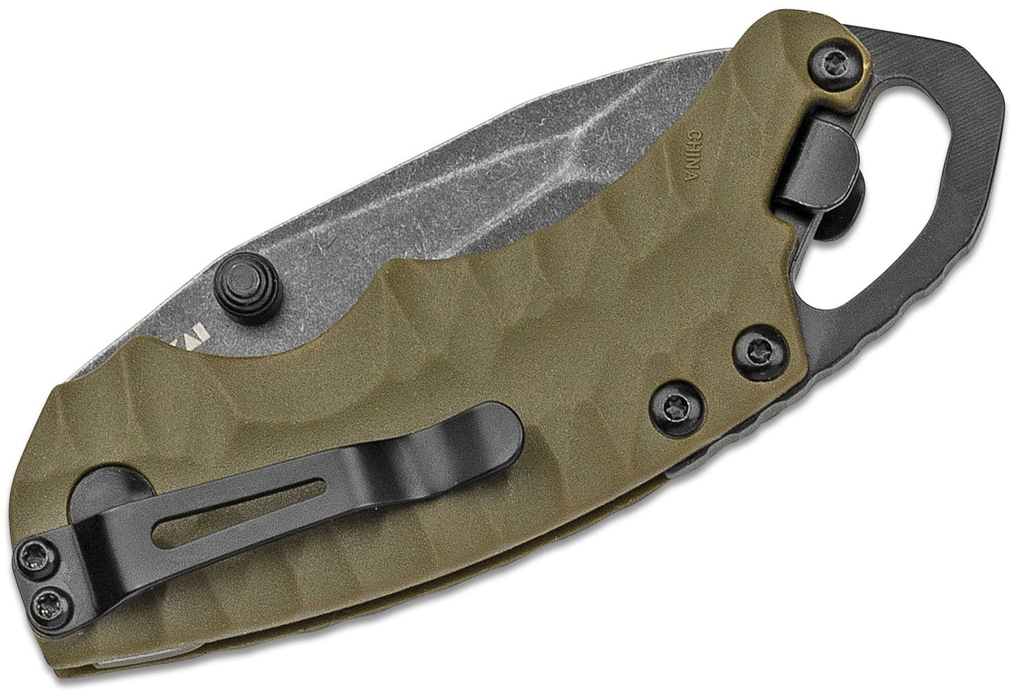 Kershaw 8750 Shuffle II Multi-Function Folding Knife 2.25" BlackWashed Tanto Blade, GFN Handles