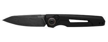 Kershaw 7550 Launch 11 AUTO Folding Knife 2.75" Black CPM-154 Reverse Tanto Blade, Black Aluminum Handles