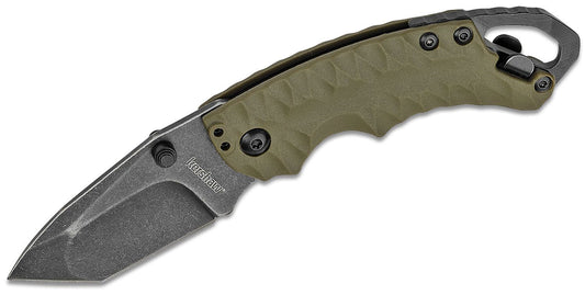 Kershaw 8750 Shuffle II Multi-Function Folding Knife 2.25" BlackWashed Tanto Blade, GFN Handles